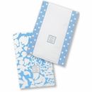 Полотенчики SwaddleDesigns Baby Burpie Set Blue Lush