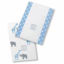 Полотенчики SwaddleDesigns Baby Burpie Set Blue Elephant & Giraffe
