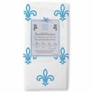 Пеленка детская тонкая SwaddleDesigns Маркизет Blue Fleur de Lis