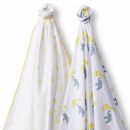 Набор пеленок фланель/тонкая желтый