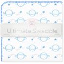 Пеленка фланель для новорожденного SwaddleDesigns Ultimate Planets Blue