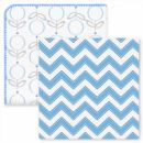 Набор пеленок фланель/тонкая SwaddleDesigns Swaddle Duo Lolli Chevron Blue