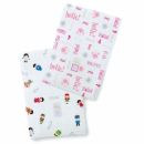 Полотенчики SwaddleDesign Marquisette Baby Burpie Marquisette Baby Burpie Disney It's a Small World - Hello! Very Berry