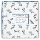 Фланелевая пеленка для новорожденного SwaddleDesigns Blue/Gray Mickey