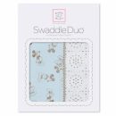 Набор пеленок фланель/тонкая SwaddleDesigns Swaddle Duo TG/PB Mickey