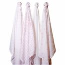 Набор муслиновых пеленок 4 шт. SwaddleDesigns Pink Butterflies& Posies
