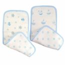 Полотенчики SwaddleDesigns Muslin Baby Burpie Blue Ships Ahoy