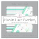 Одеяло муслиновое SwaddleDesigns Luxe Muslin Little Ships Blue