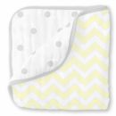 Одеяло муслиновое SwaddleDesigns Luxe Muslin Pale Yellow Chevron