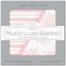 SwaddleDesigns (США) Одеяло муслиновое Luxe Muslin Heavenly Floral Pink