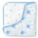 Одеяло муслиновое SwaddleDesigns Luxe Muslin Starshine Blue