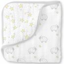 Одеяло муслиновое SwaddleDesigns Luxe Muslin Little Lambs & Twinkle Sterling