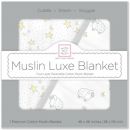 Одеяло муслиновое SwaddleDesigns Luxe Muslin Little Lambs & Twinkle Sterling