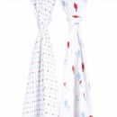 Bebe Au Lait (США) Муслиновые пеленки 2 шт. Bowler/Polka