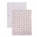 Bebe Au Lait (США) Муслиновые пеленки 2 шт. Dewberry/Lattice