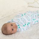 Bebe Au Lait (США) Муслиновые пеленки 2 шт. Павлины/Анютины глазки