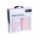 Муслиновые пеленки 2 шт. Bebe au Lait Rose Quartz/Petal