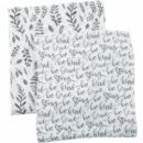 Муслиновые пеленки 2 шт. Bebe au Lait Just Be/Leaves