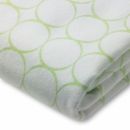 Простынь на резинке SwaddleDesigns зеленые колечки