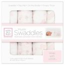Набор муслиновых пеленок 4 шт. SwaddleDesigns Pink Butterfly
