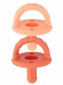 Itzy Ritzy (США) Пустышки силиконовые для новорожденных Персик/Терракота