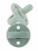 Itzy Ritzy (США) Пустышки для новорожденных цельносиликоновые 0-6, 6-18 Агава/Оливковый