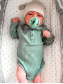 Itzy Ritzy (США) Пустышки для новорожденных цельносиликоновые 0-6, 6-18 Агава/Оливковый