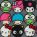 Ремень для сумки через плечо широкий текстильный с наплечником - hello kitty hello friends JuJuBe