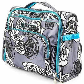 B.F.F. Сумка рюкзак на коляску для мамы - Charcoal Roses JuJuBe
