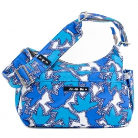 HoboBe Сумка для мамы через плечо на коляску - sapphire lace JuJuBe