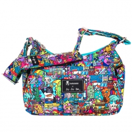 HoboBe Сумка для мамы через плечо на коляску - Tokidoki Kaiju City JuJuBe