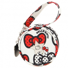 Paci Pod Контейнер для пустышек, футляр, круглая сумочка - Hello Kitty Peek a Bow JuJuBe