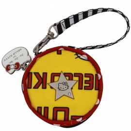 Paci Pod Контейнер для пустышек, футляр, круглая сумочка - Hello Kitty Strawberry Stripes JuJuBe