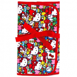 Пеленальный коврик матрасик для смены подгузника на прогулку и в дорогу - Hello Kitty Tick Tock JuJuBe