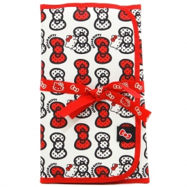 Пеленальный коврик матрасик для смены подгузника на прогулку и в дорогу - hello kitty peek a bow JuJuBe