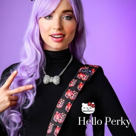 Ремень для сумки через плечо широкий текстильный с наплечником - hello kitty hello perky JuJuBe
