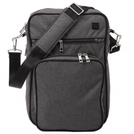 Helix Сумка на коляску для мамы и папы на коляску - Onyx Chrome JuJuBe