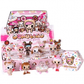 Бокс 16 штук игрушек сюрпризов Tokidoki Donutella Mini