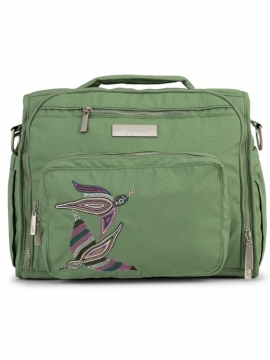 JuJuBe (США) Сумка рюкзак для мамы B.F.F. Зеленая - Embroidered Jade