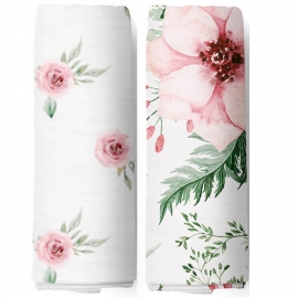 Муслиновые пеленки 2 шт. Adam Stork Watercolor Flowers