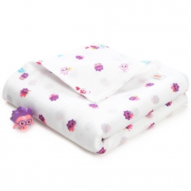 Четырехслойное муслиновое одеяло Adam Stork Малышарики Барашик