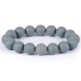 Силиконовый браслет Itzy Round Bead Ritzy Gray
