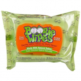 Салфетки для носа при простуде Boogie Wipes Saline 20 шт.