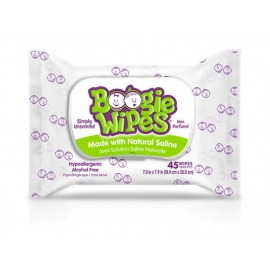 Салфетки для носа Boogie Wipes Saline 45 штук в упаковке