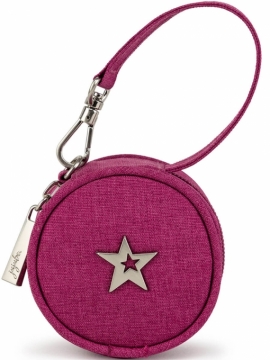 JuJuBe (США) Контейнер для пустышек, футляр, круглая сумочка Paci Pod Малиновый - Raspberry Jam