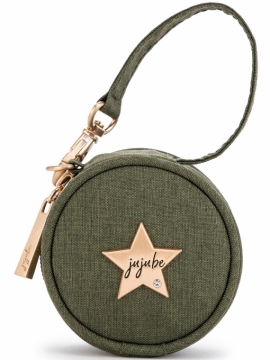 JuJuBe (США) Контейнер для пустышек, футляр, круглая сумочка Paci Pod - Olive