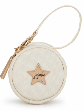 JuJuBe (США) Контейнер для пустышек, футляр, круглая сумочка Paci Pod - Linen