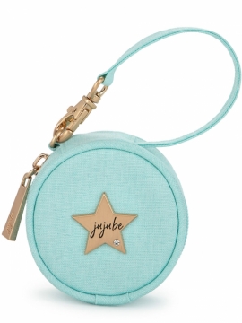 JuJuBe (США) Контейнер для пустышек, футляр, круглая сумочка Paci Pod Бирюзовая - Water