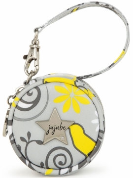 JuJuBe (США) Контейнер для пустышек, футляр, круглая сумочка Paci Pod - Tweeting Pretty