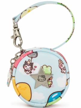 JuJuBe (США) Контейнер для пустышек, футляр, круглая сумочка Paci Pod - x Hello Kitty Party in the Sky